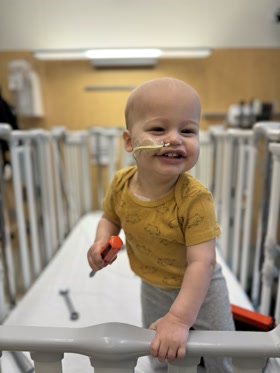 Tyler during treatment